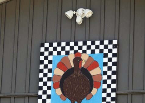 Checker Board with Turkey Inset