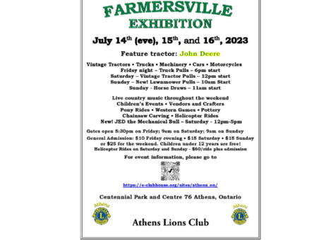 Farmersville 2023 poster for listing